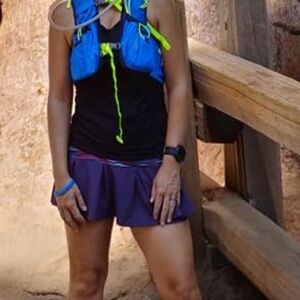 SkirtSports Purple, black, white and gray Athletic running/hiking skirt